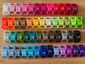 50x Contoured Cat Collar Safety Breakaway Plastic Buckle A -44 Colors