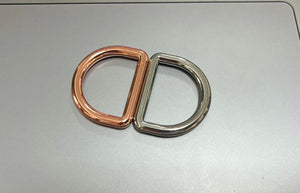 5x 1'' (25mm) Zinc alloy solid metal D ring for Dog collar- 6 Colors