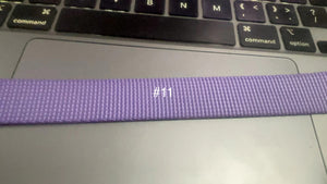 5 yards 3/4'' (20mm) Nylon Webbing for Dog Collar Purple Pink yellow