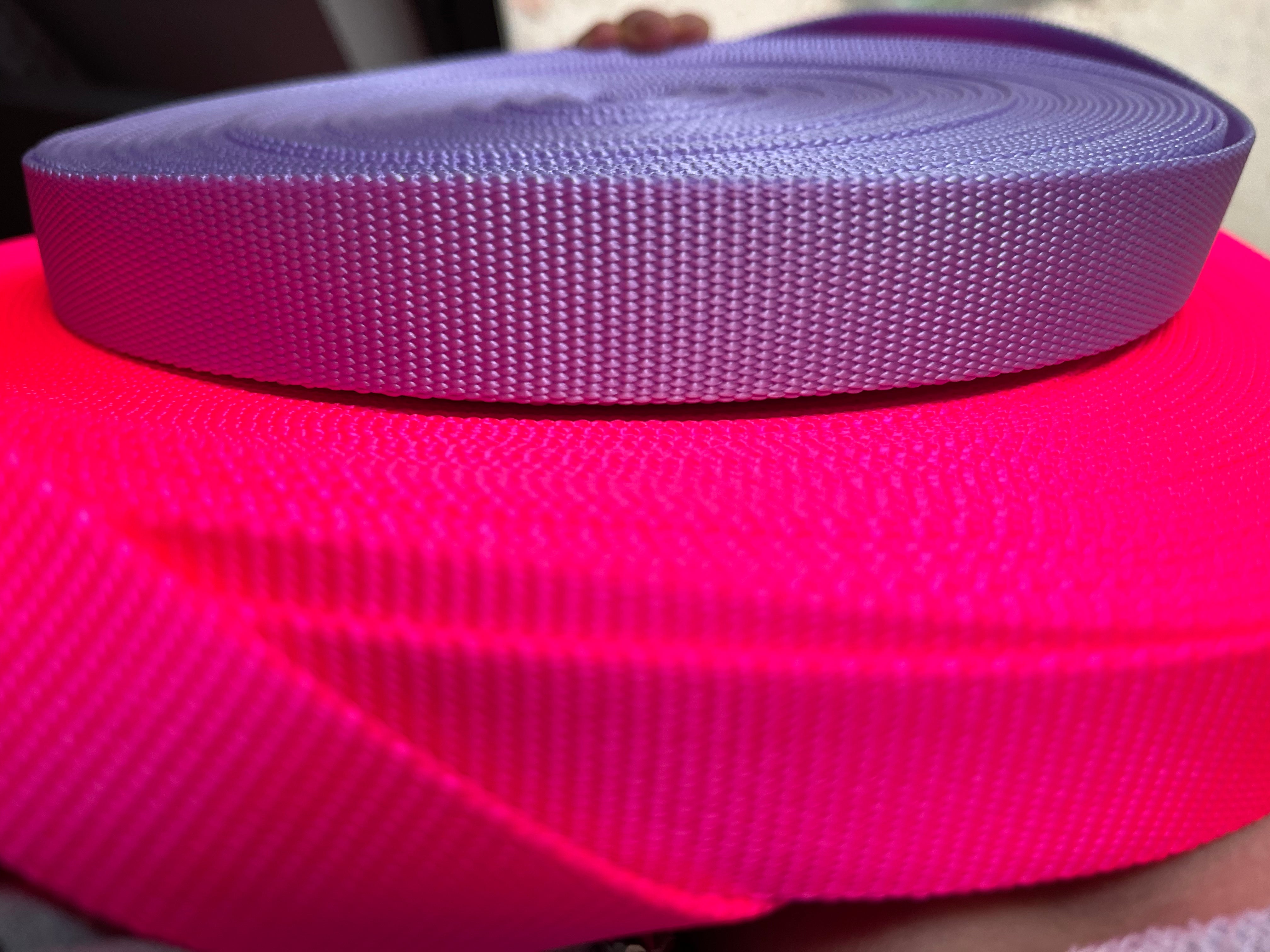 5 Yards- 1'' (25mm) Nylon Webbing for Dog Collar -New colors
