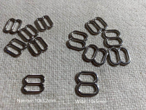 25/50, 3/8'' (10mm) Metal Round Triglides Webbing Sildes- W or N