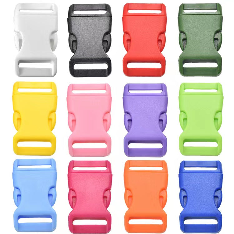 Curved Plastic Buckles for Paracord Bracelets, 5/8 3/4 1''