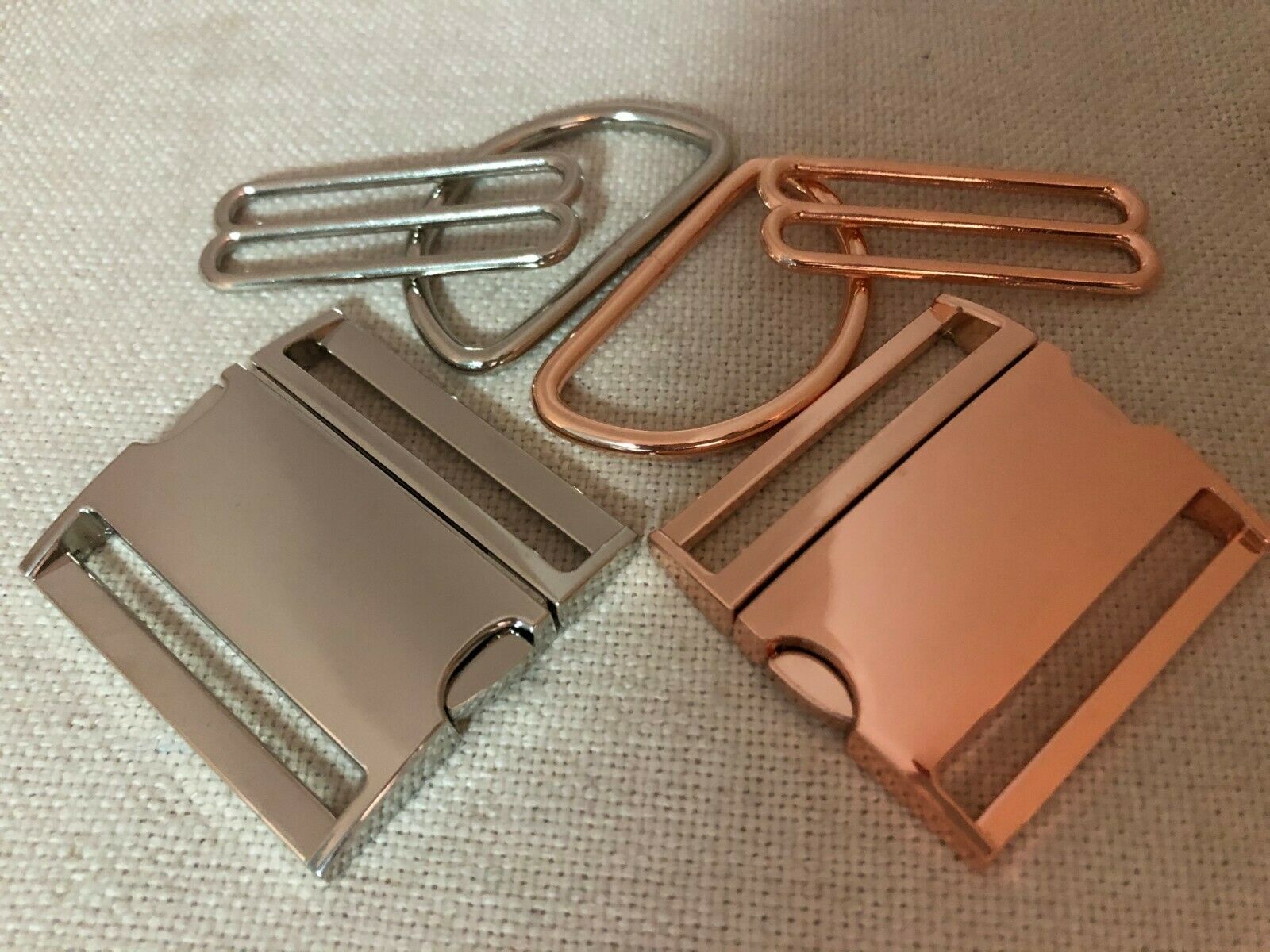 5 sets, 2'' (50mm) Dog Collar Hardware Kits- metal buckle sets -B