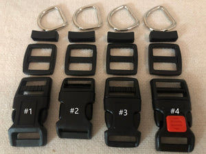 25 Sets, 3/4'' (20mm) Dog Collar Hardware Kits- 4 Styles choices