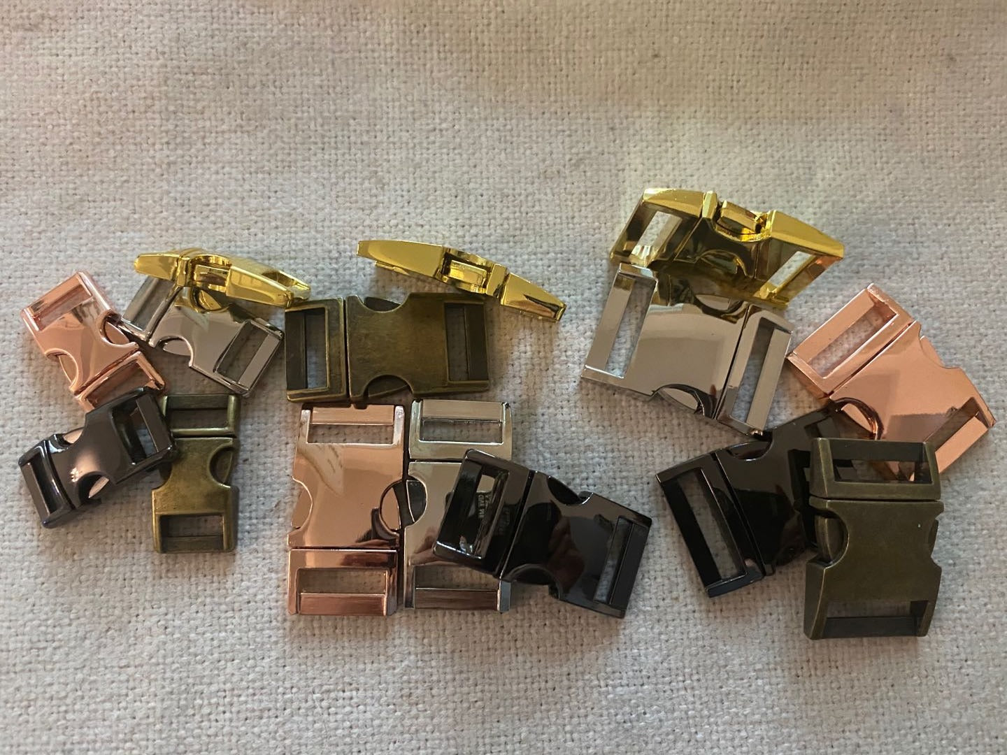 30mm Bronze Metal Side Release Buckle,Dog Collar Hardware Adjuster