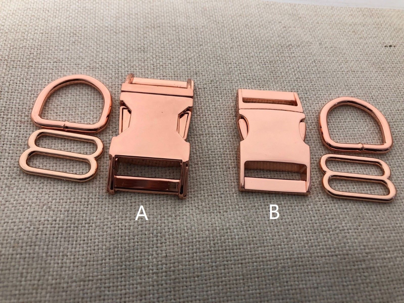 5-25x 1'' (25mm) Dog Collar Hardware Metal Buckle Kits – EmilyCraft