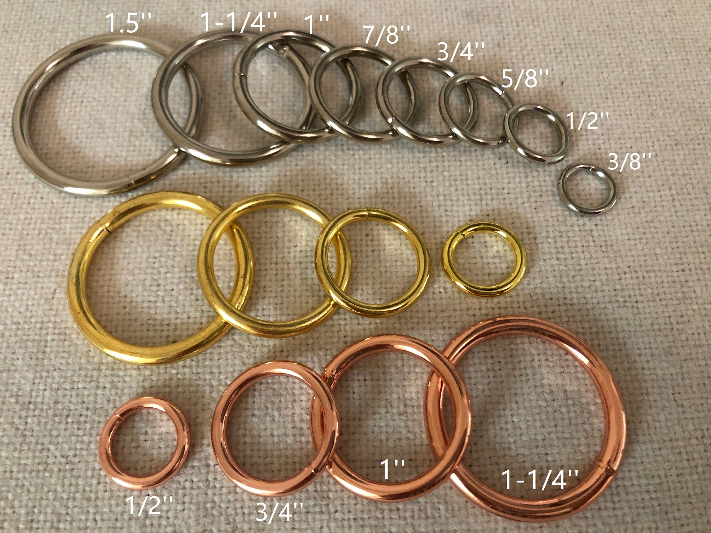 25x Wire Formed Welded O ring