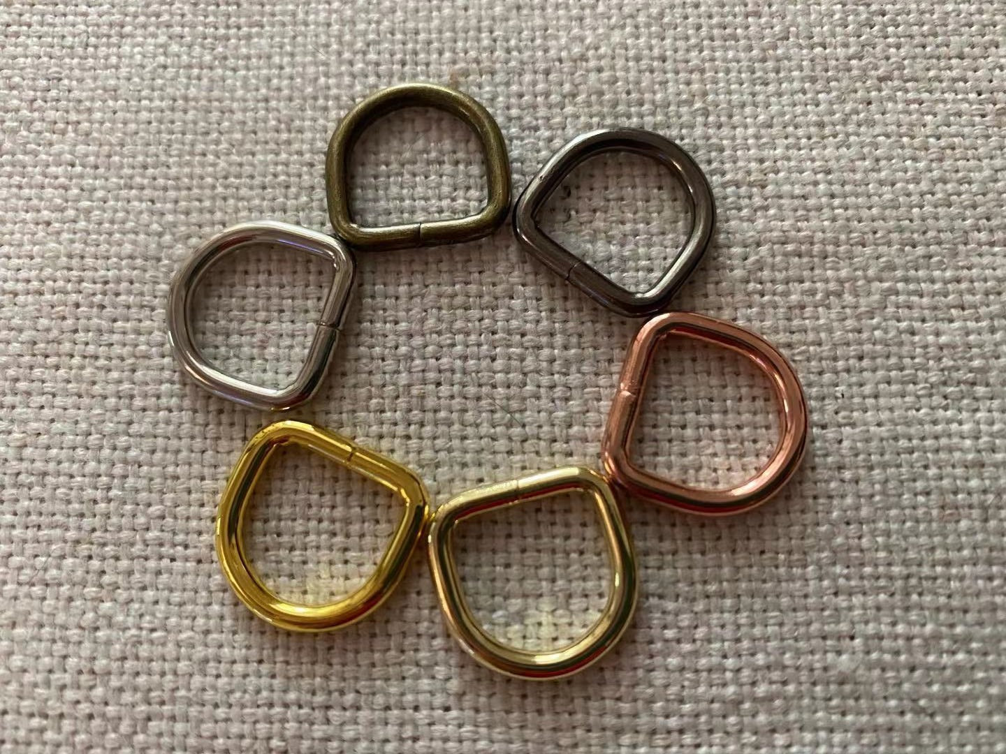 25x 1/2'' (12.7mm) Welded D ring for Dog Collar