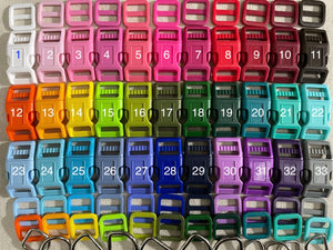 25 Sets Dog Collar Hardware Kits (Buckle+Triglides+Dee)  33 Colors 3 Sizes