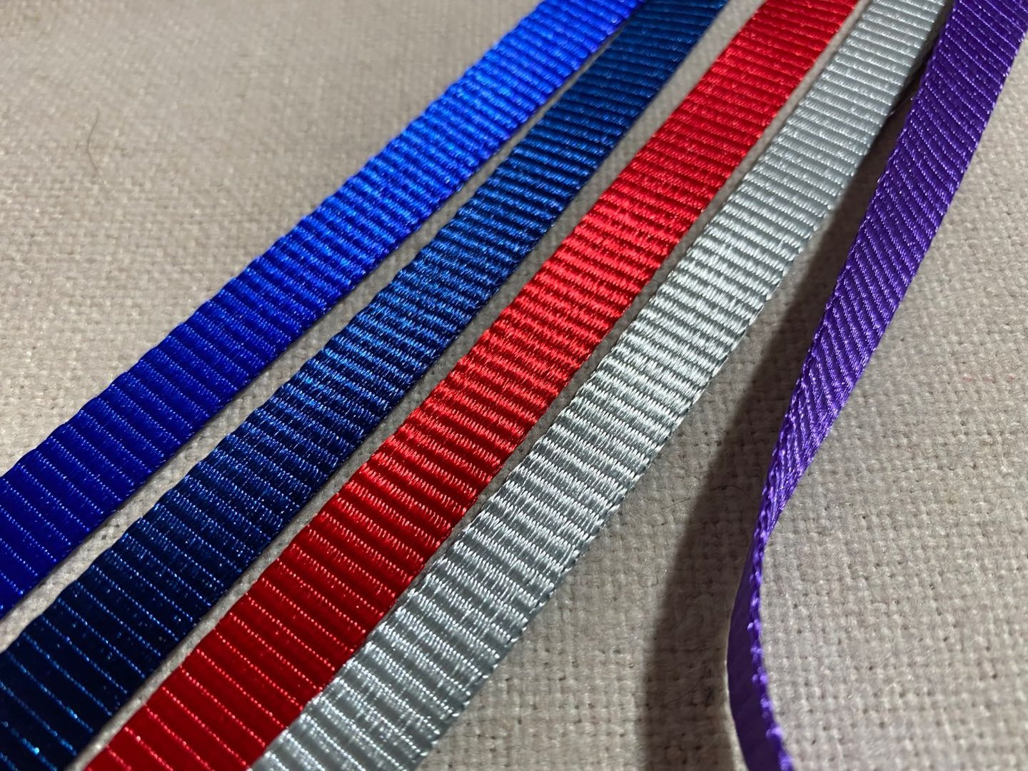 1/2'' (12mm) -Colorful Nylon Webbing- Fine Mid weight - 10 yds