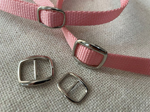 Wide Mouth Metal Triglides Webbing Slides for Cat Dog collar 3/8'' 1/2''