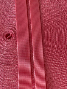 5-20 yards Pink Nylon Webbing for Dog Collar and more