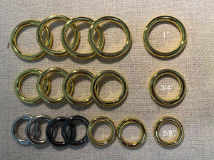 25 Wire Formed Welded Color O ring - Heavy duty
