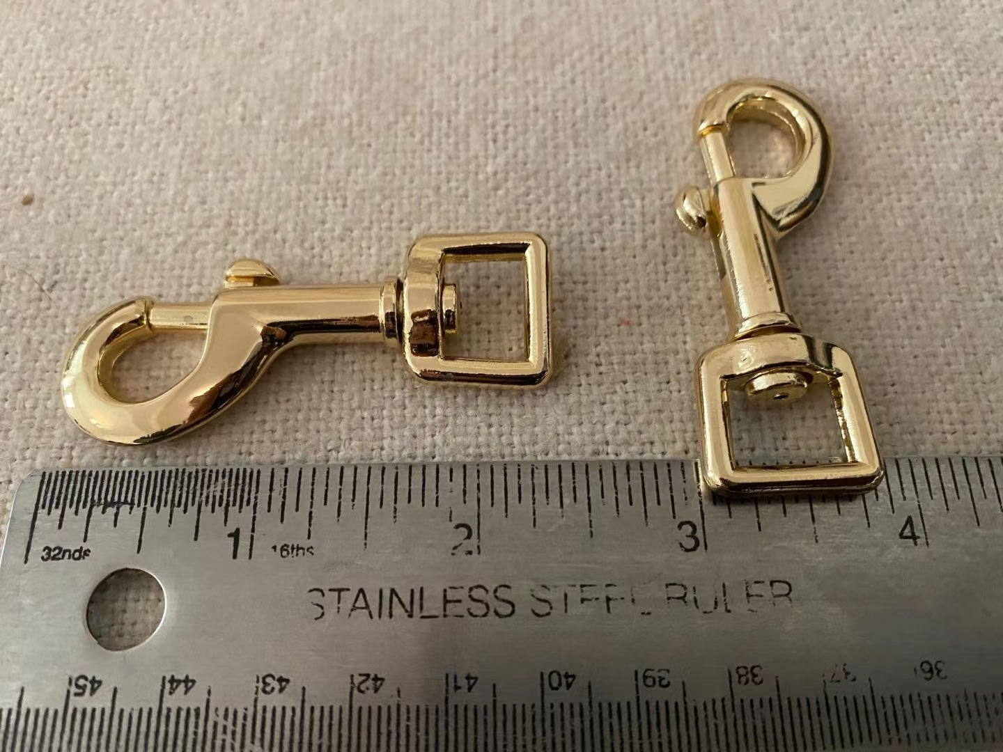 5x Pale Gold Heavy Swivel Clips Snap Hook, Leash- 1/2'' (12.7mm)