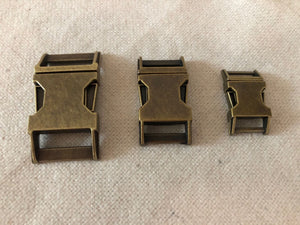 10x Contoured Metal Side Release Buckle -Bronze Color