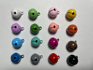 50 Mixed Candy Color Jingle Bells for Cat Collar- 14mm